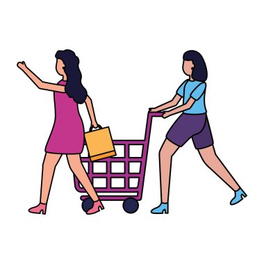 insanlar alışveriş çanta ticaret kavramı