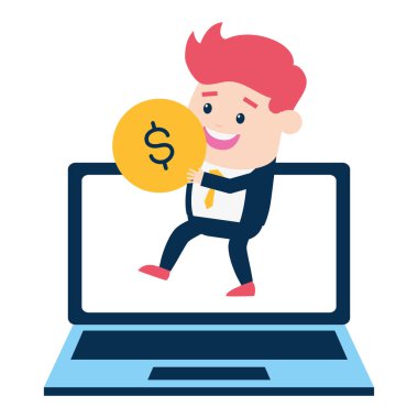 İnsanlar online ödeme