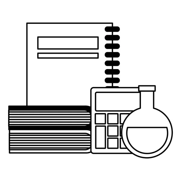 Ritorno a scuola design piatto — Vettoriale Stock