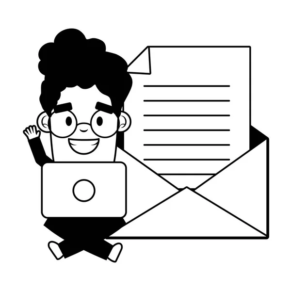 Send email related — Stock Vector