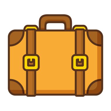 Beyaz arka planda bavul seyahat