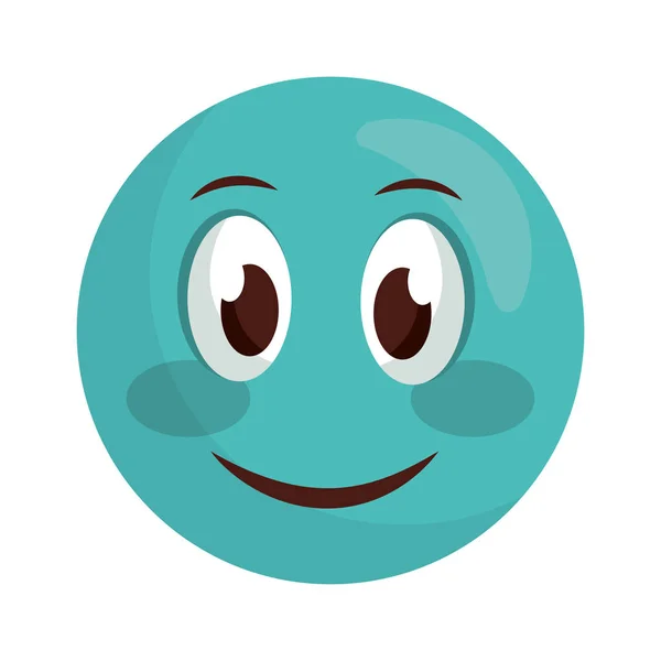 Wajah Emoticon Smiley - Stok Vektor