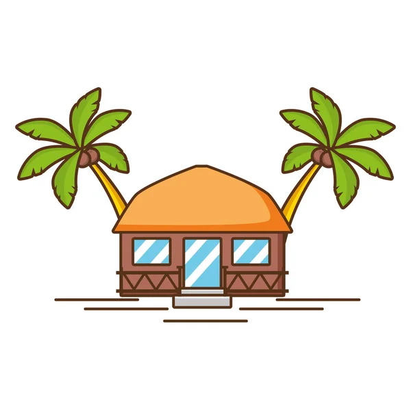 Praia férias imagem —  Vetores de Stock