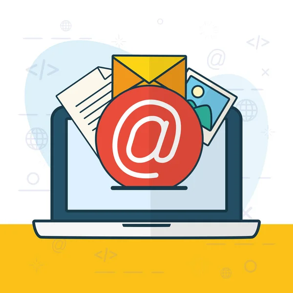 Send email related — Stock Vector