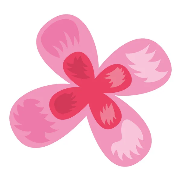 Экзотический тропический розовый цветок — стоковый вектор