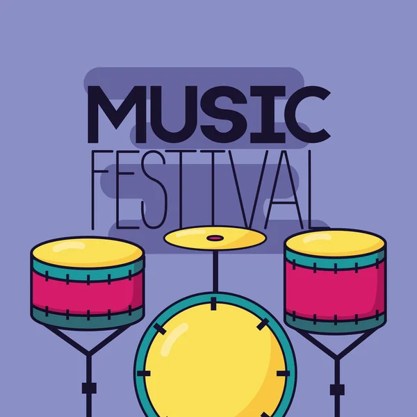 Fond du festival de musique — Image vectorielle