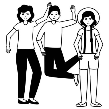 mutlu genç insanlar