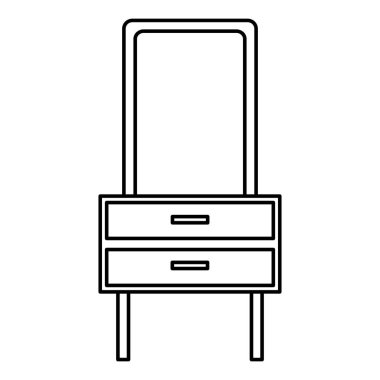 dekorasyon ayna çekmece simge mobilya