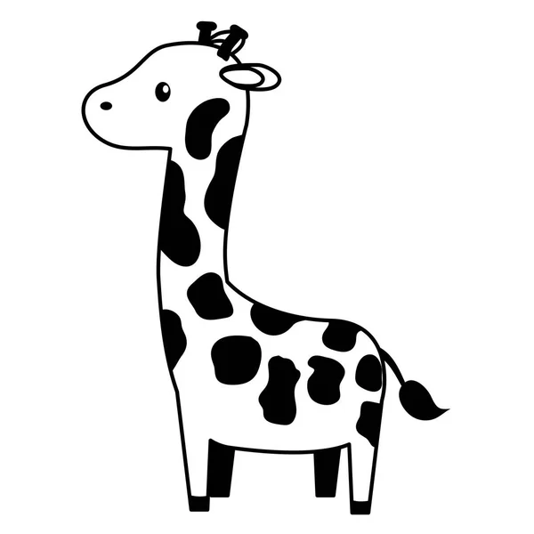Giraff leksak på vit bakgrund — Stock vektor