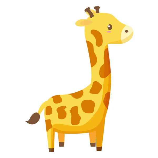 GIRAFFE TOY ON BLANC CONTEXTE — Image vectorielle