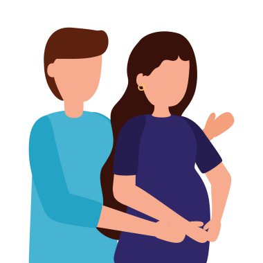 Gebelik ve hamile sahne düz