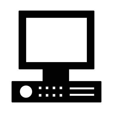 Beyaz arka planda bilgisayar monitörü aygıtı