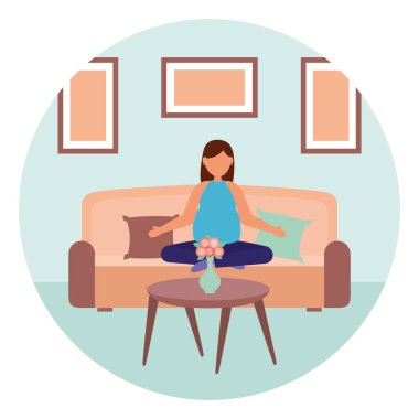 Gebelik ve hamile sahne düz