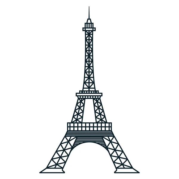 France eiffel torre marco famoso — Vetor de Stock