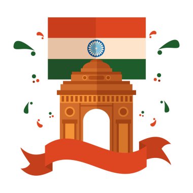 Hint bayrağı bağımsızlık gün Gateway Cami ile