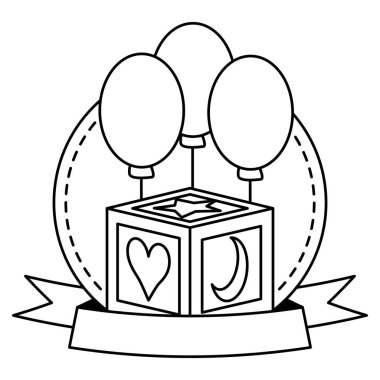 Bebek Oyuncaklar küp balonlar şerit