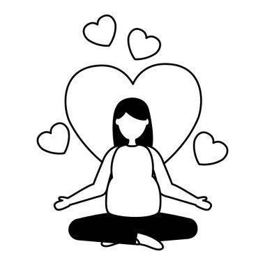 Gebelik ve hamile sahne düz