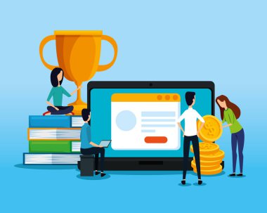 veri bilgileri ile iş kadını ve işadamı takım çalışması