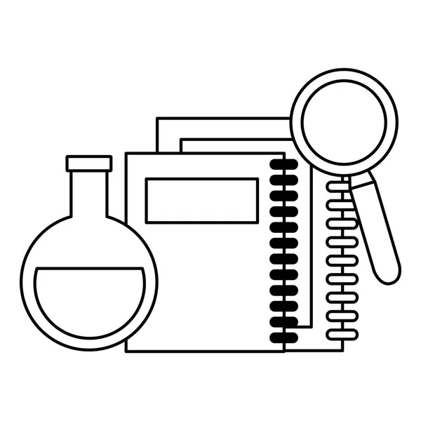 フラット デザインの学校に戻る — ストックベクタ