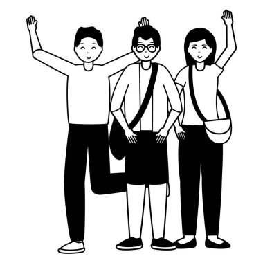 mutlu genç insanlar