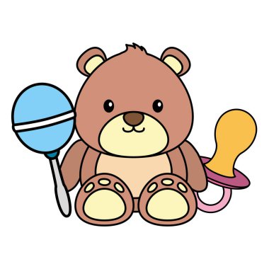 Çocuk dekorasyon bebek duş kartı