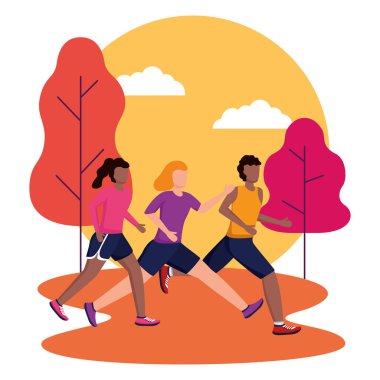 insanlar etkinlik çalıştırıyor