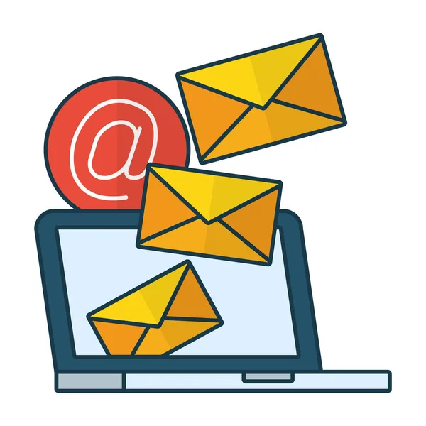 Stuur e-mail gerelateerde — Stockvector