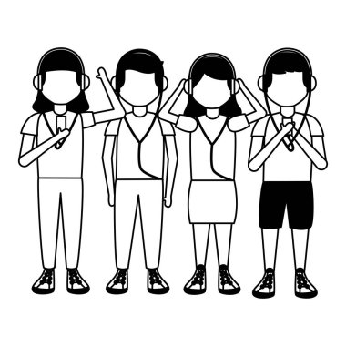 Müzik dinleyen insanlar