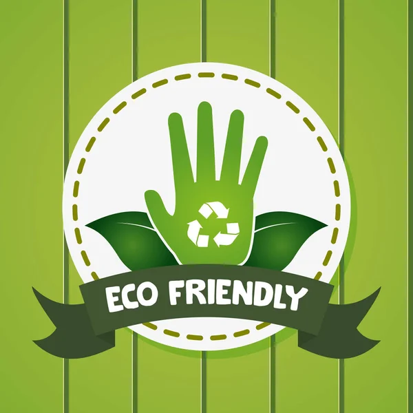 Eco friendly environment design image — Stock Vector