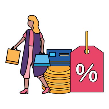 insanlar alışveriş çanta ticaret kavramı