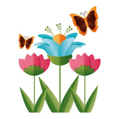 çiçek kelebek dekorasyon