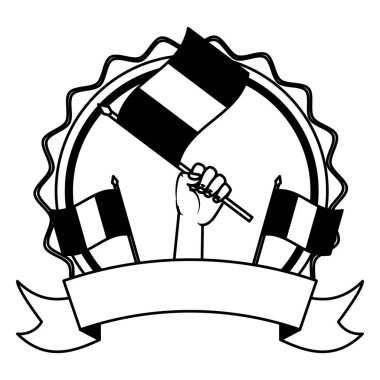 mutlu Bastille gün düz tasarım