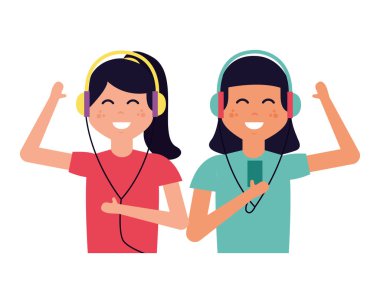 Müzik dinleyen insanlar