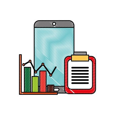 akıllı telefon Pano iş istatistik grafik