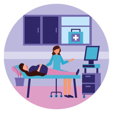 Gebelik ve hamile sahne düz