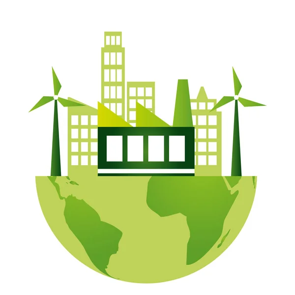 Medio ambiente ecológico — Vector de stock