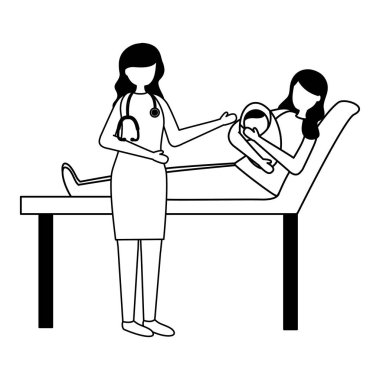 Gebelik ve hamile sahne düz