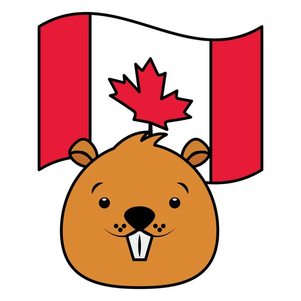 Boldog kanadai napot! — Stock Vector
