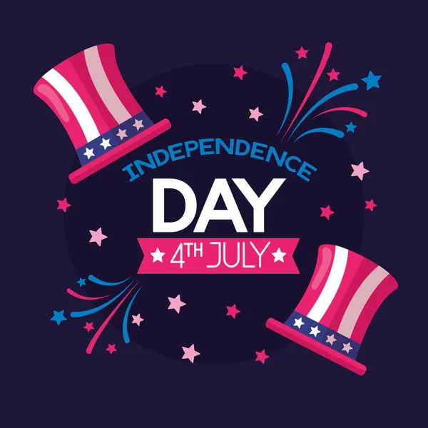 Amerikansk lycklig självständighetsdag — Stock vektor