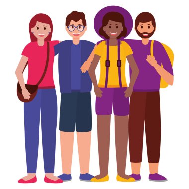 mutlu genç insanlar