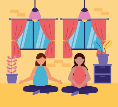 Gebelik ve hamile sahne düz