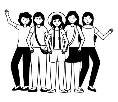 mutlu genç insanlar