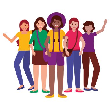 mutlu genç insanlar