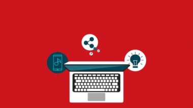 sosyal medya teknolojisi ile dizüstü bilgisayar