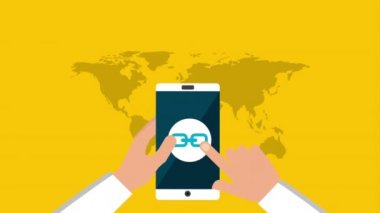 sosyal medya teknolojisi ile akıllı telefon kullanarak eller