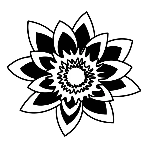 tropical exotic flower decoration icon