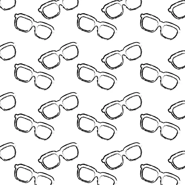 Vintage retro glasses accessory fashion pattern — Stock Vector