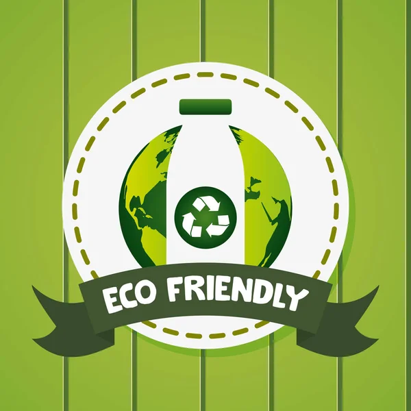 Eco Friendly planet design bild — Stock vektor