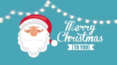 noel baba baş karakteri ile mutlu noel animasyon