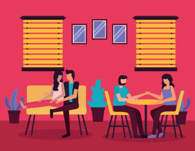 Açık havada çift romantik etkinlikler düz